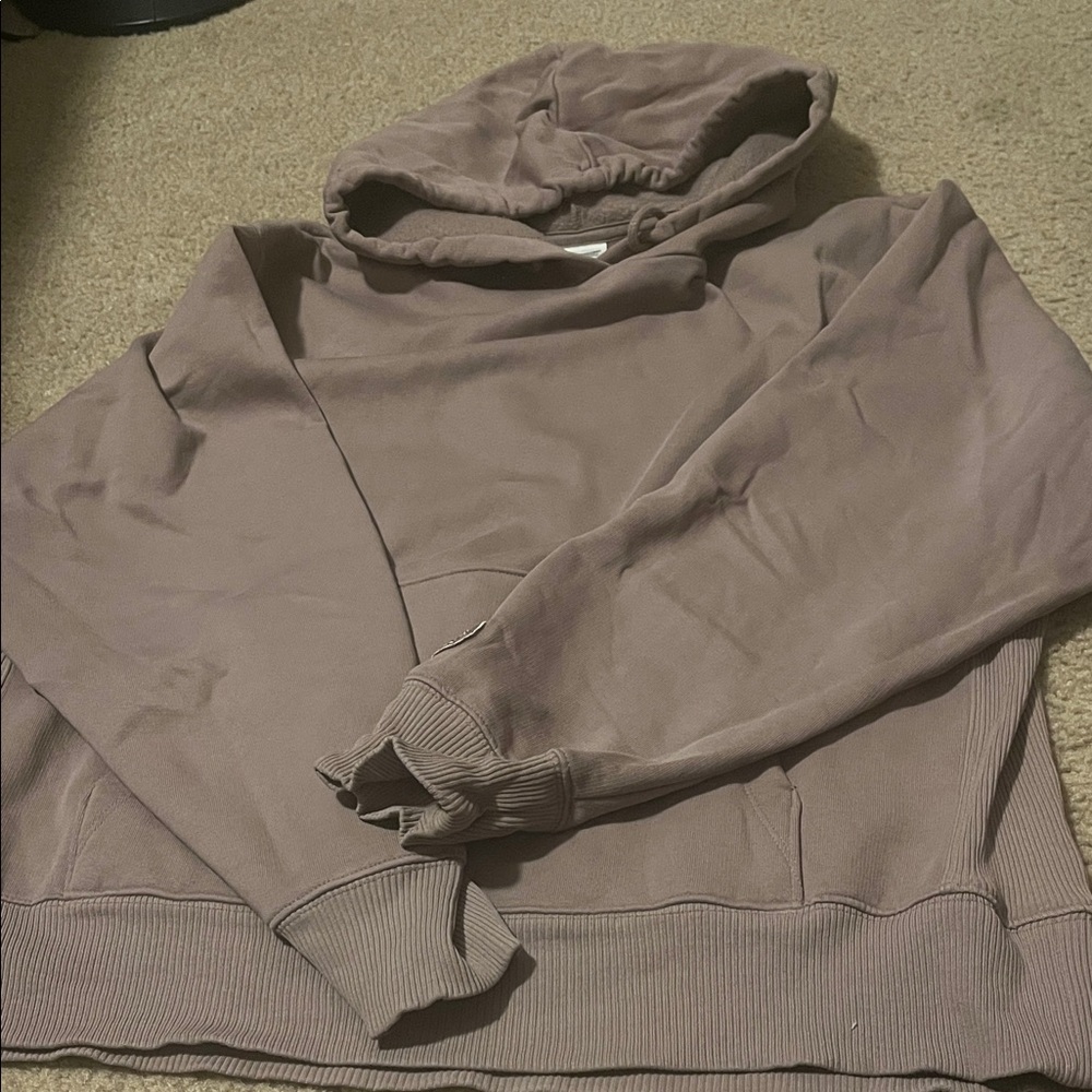 Ladies Pink Taupe Hoodie Sweater